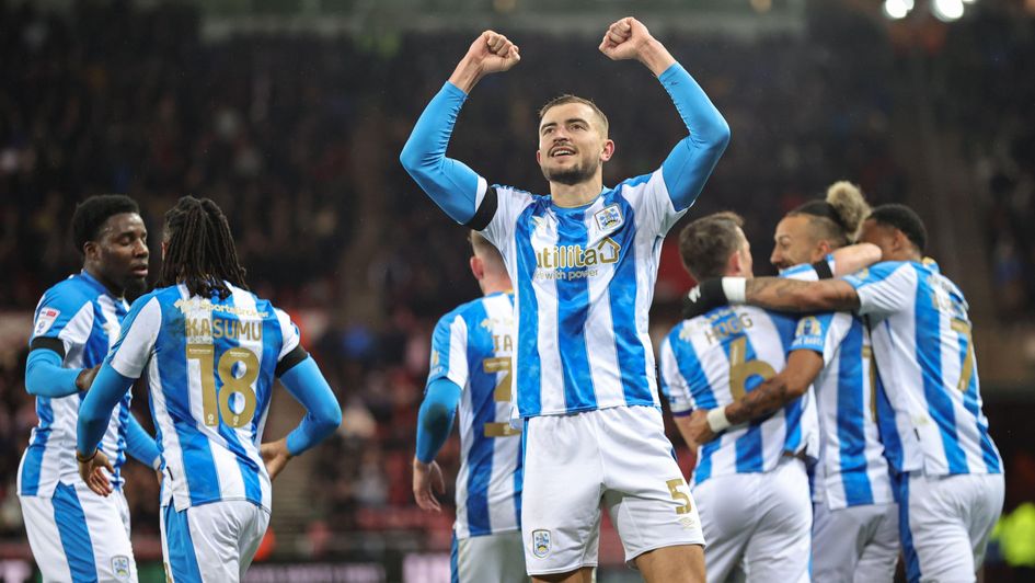 Michal Helik celebrates a goal