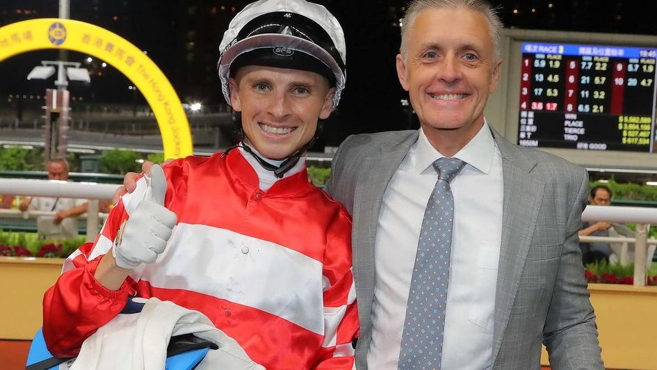 Lyle Hewitson and Mark Newnham (Image: HKJC)