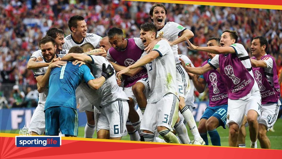 Russia defeated Spain on a penalty shoot-out