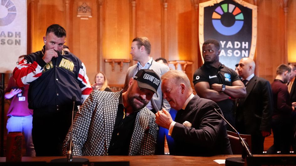 Tyson Fury and promoter Frank Warren