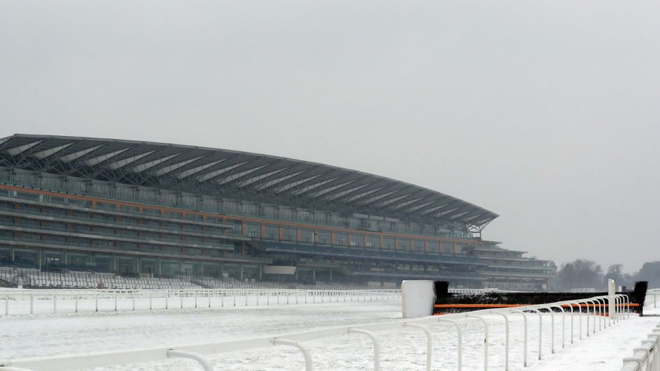 A snowy scene at Ascot