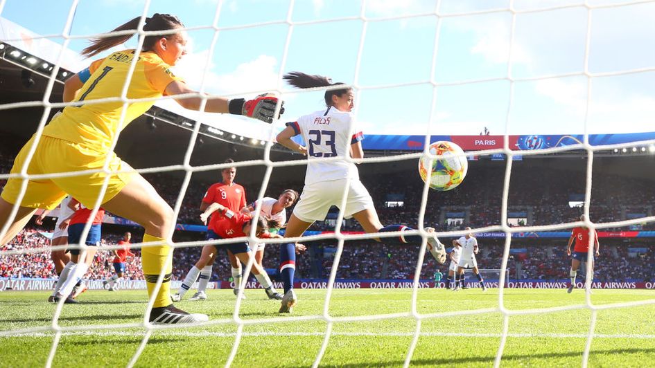 Carli Lloyd scores for the USA