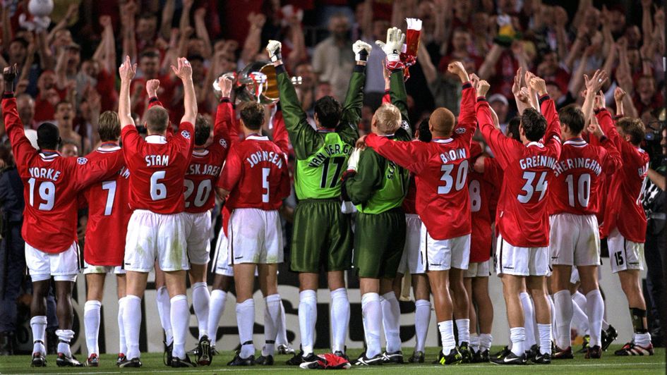 Manchester United's players hail their supporters