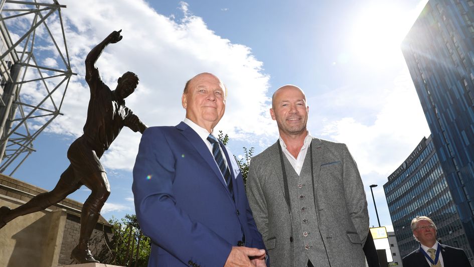 Freddy Shepherd with Alan Shearer