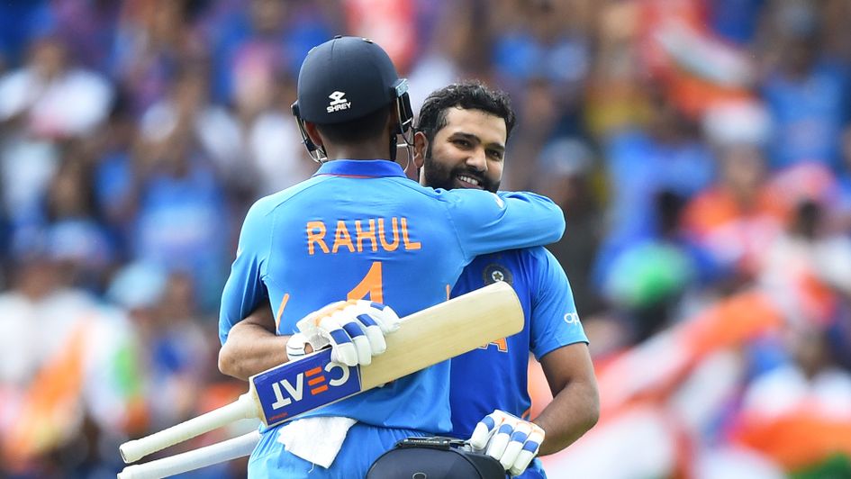 Rohit Sharma and KL Rahul of India