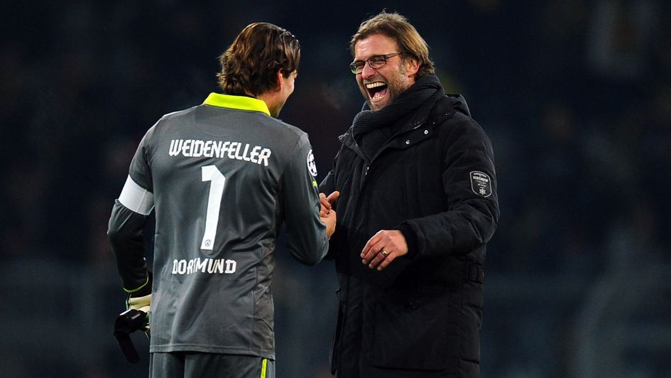 Roman Weidenfeller and Jurgen Klopp, pictured in 2012