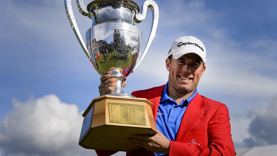 Richie Ramsay pictured with the European Masters trophy