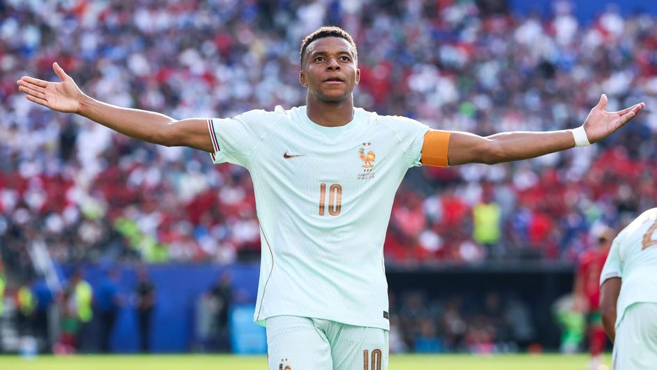 Kylian Mbappe celebrates against Morocco
