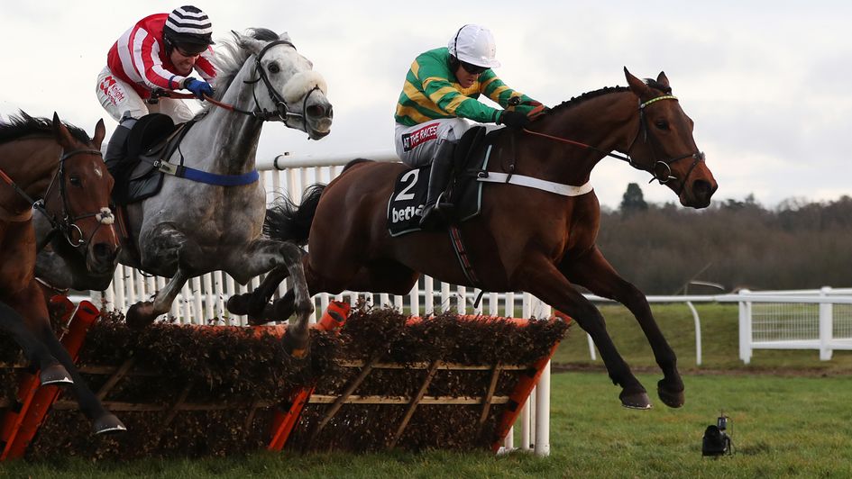 Champ in action over hurdles in his youth