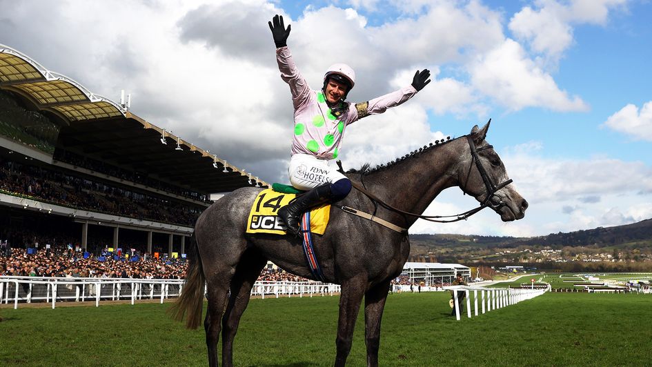 Paul Townend celebrates on Lossiemouth