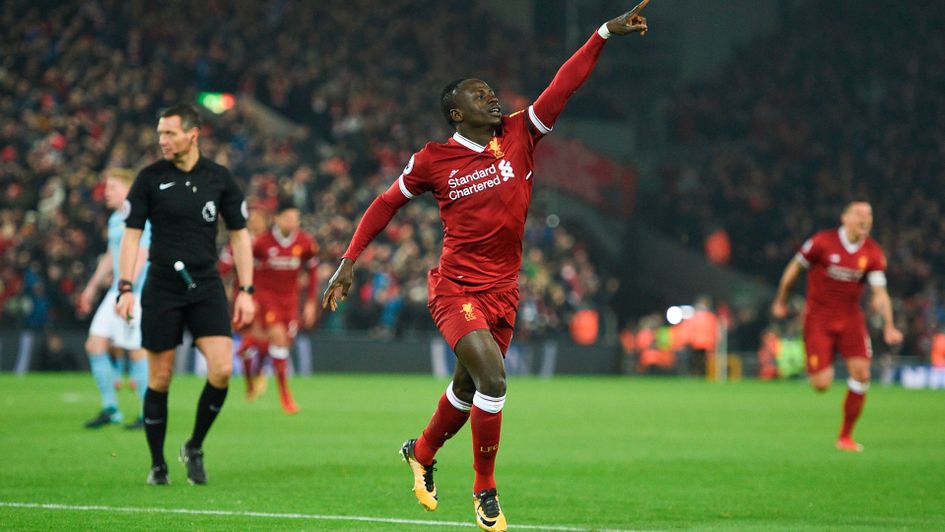 Sadio Mane celebrates