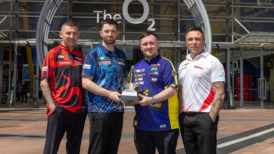 The final four in the Premier League Darts will compete for the trophy tonight (Picture: Simon O'Connor/PDC)