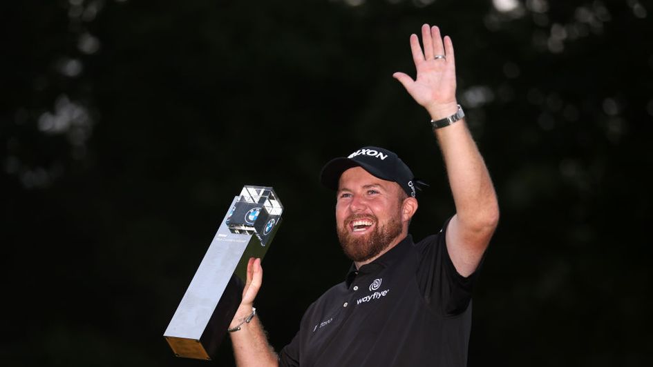 Shane Lowry with the BMW PGA Championship trophy