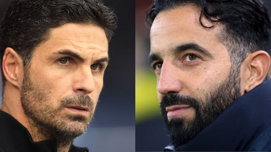 Mikel Arteta and Ruben Amorim