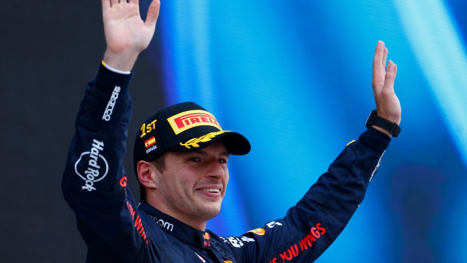 Max Verstappen all smiles again