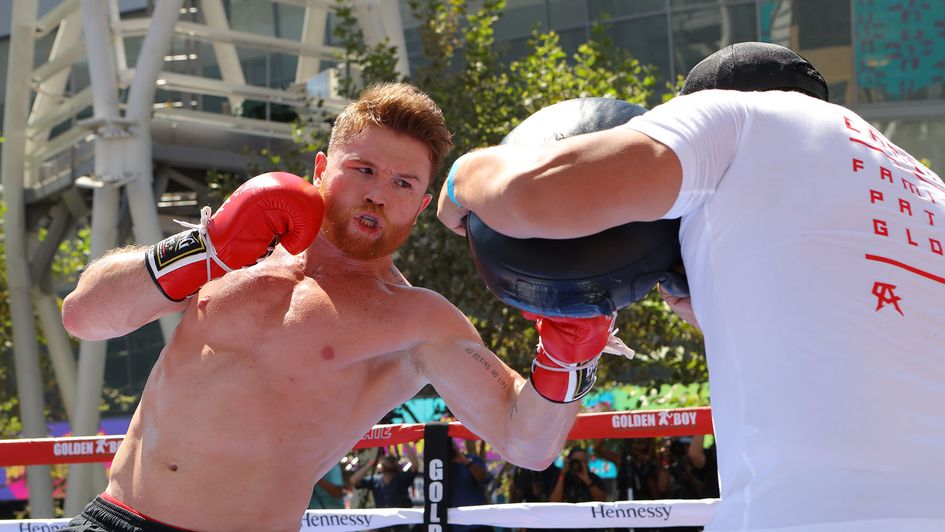 Saul Alvarez is put through his paces