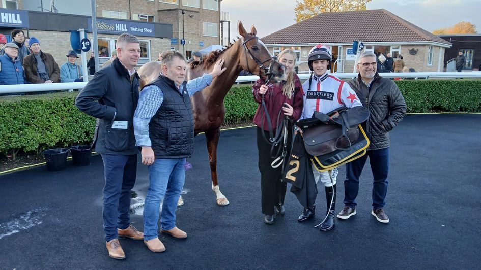 Norman Fletcher after winning at Huntingdon