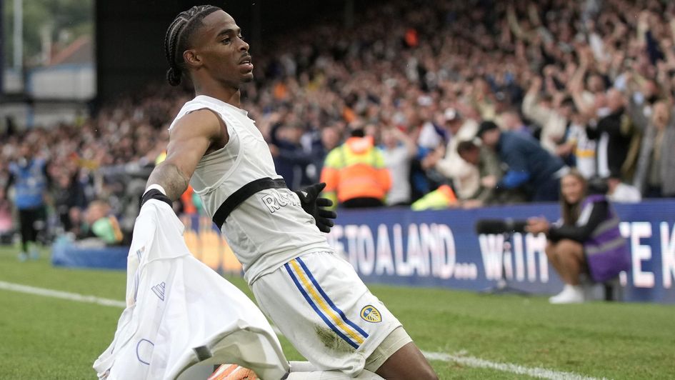 Crysencio Summerville celebrates his equaliser