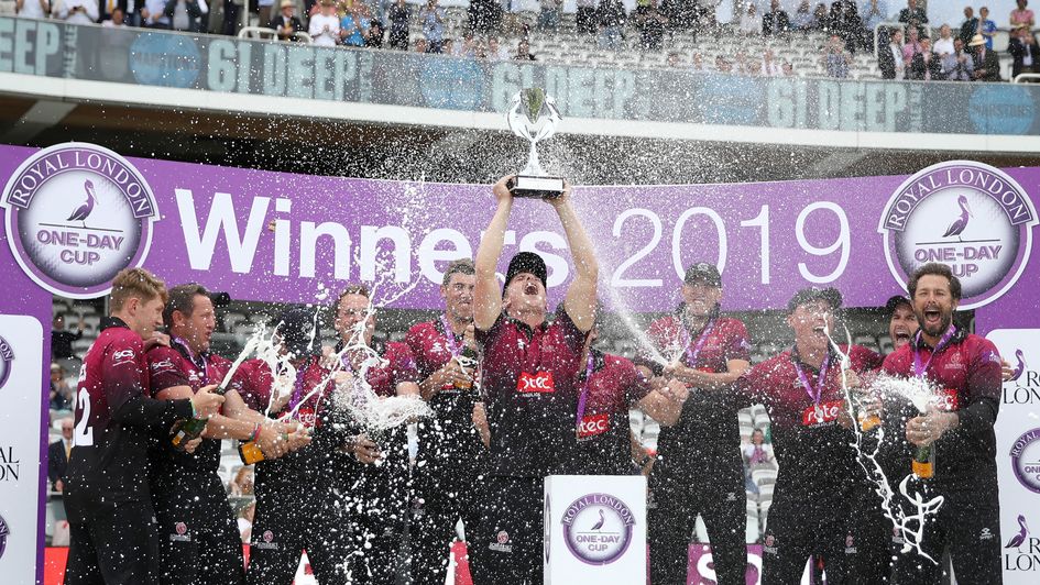 Somerset celebrate at Lord's