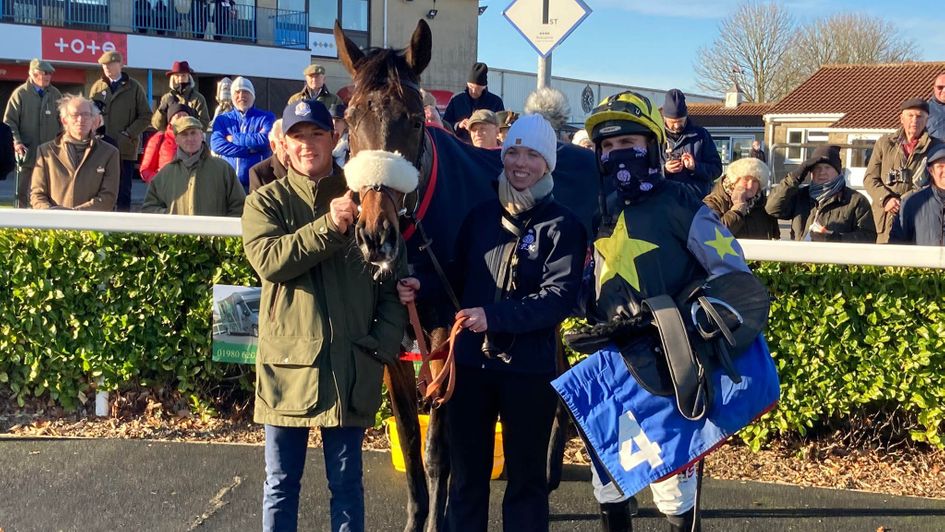 Rainyday Woman after her Wincanton victory