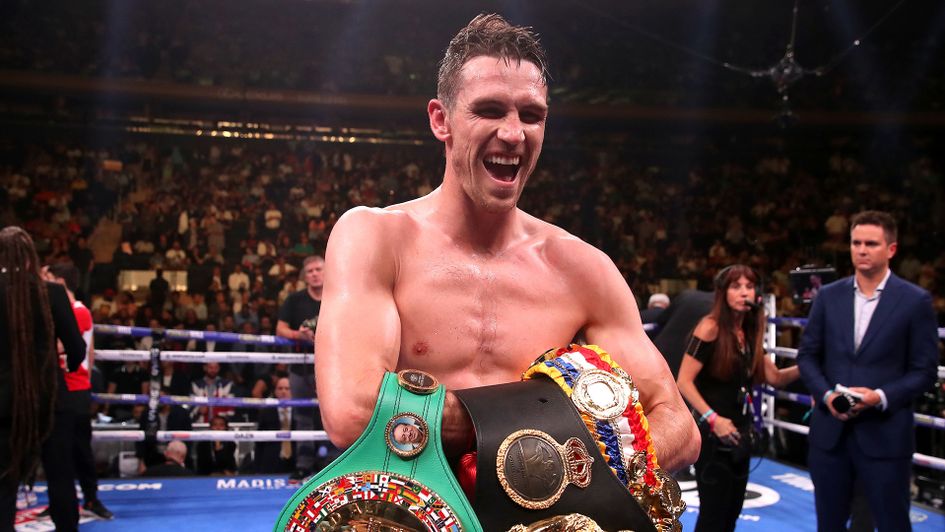 Callum Smith celebrates his triumph