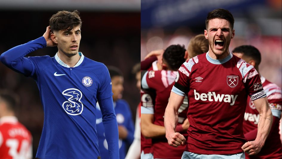 Kai Havertz and Declan Rice