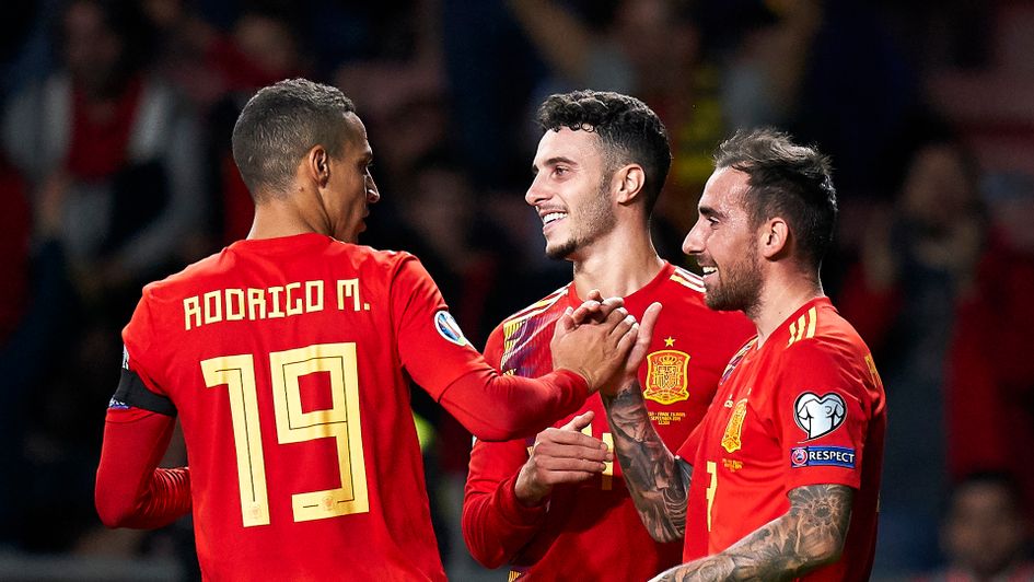 Spain celebrate