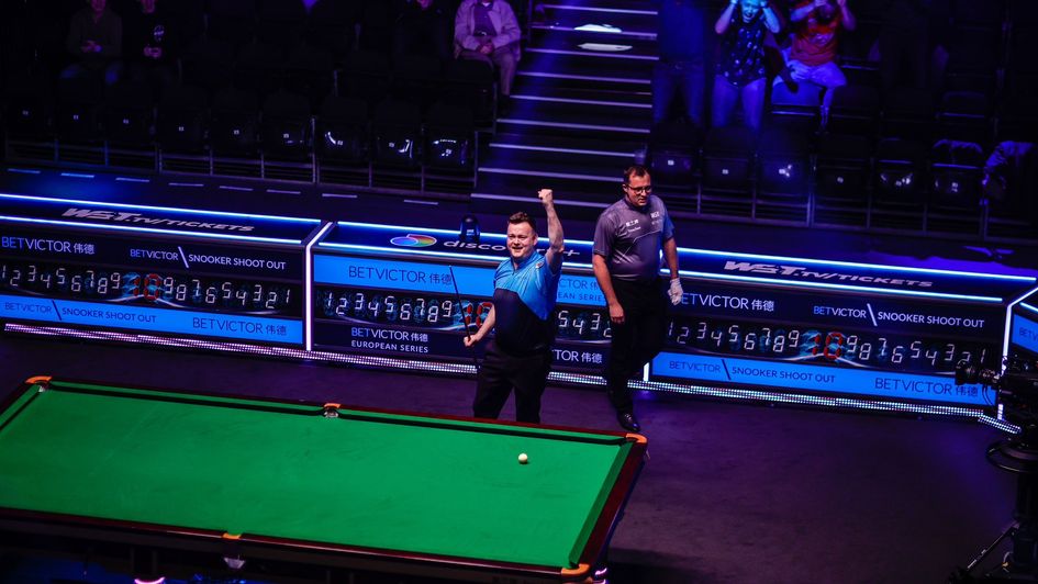 Shaun Murphy celebrates his moment of magic