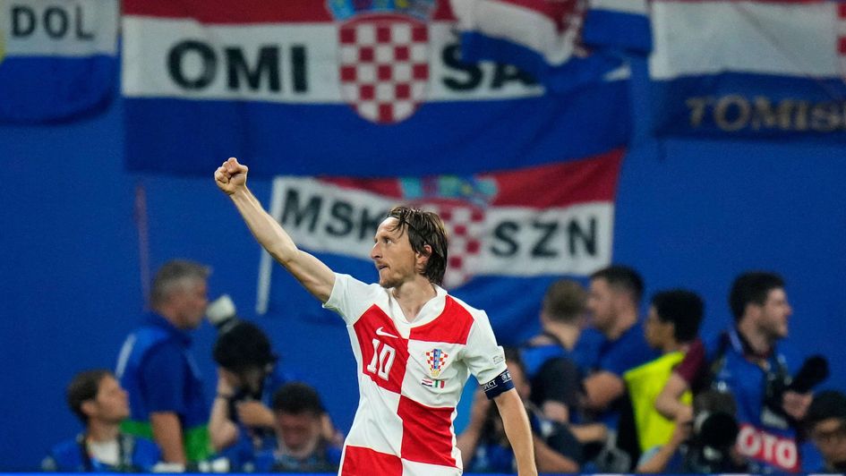 Luka Modric celebrates