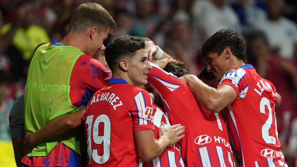 Atletico Madrid players celebrate