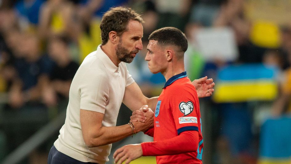 Gareth Southgate and Phil Foden