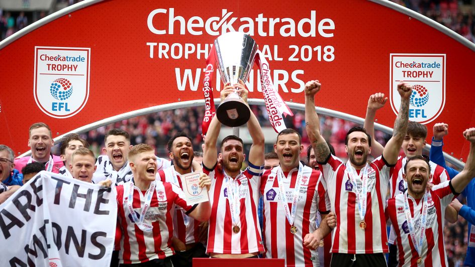 Lincoln celebrate Checkatrade Trophy success