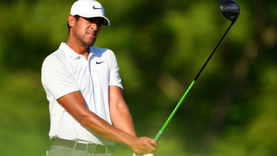 Tony Finau struggled in round one