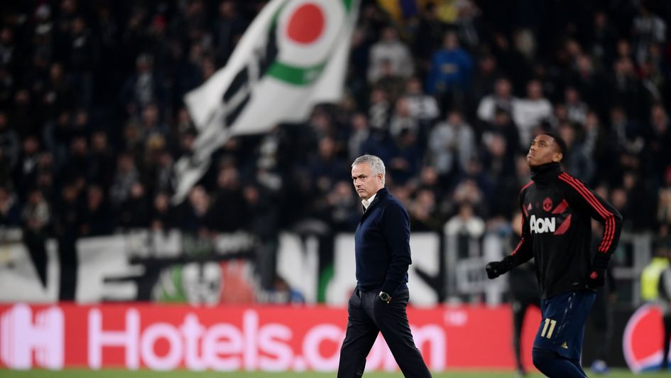 Jose Mourinho, pictured before Juventus v Manchester United in the Champions League