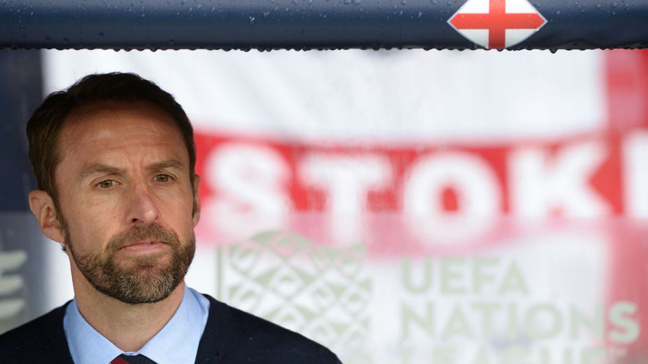 Gareth Southgate during England's defeat to the Netherlands