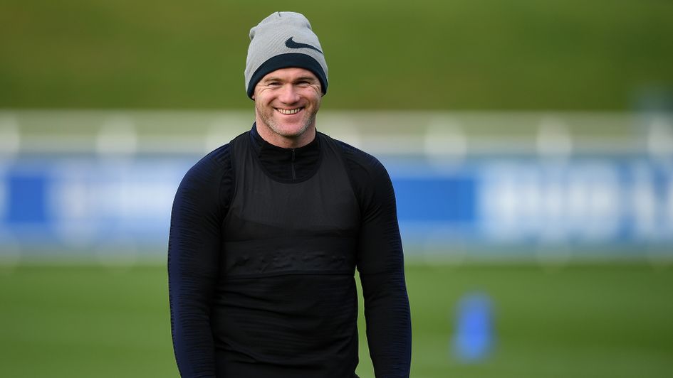 Wayne Rooney in England training