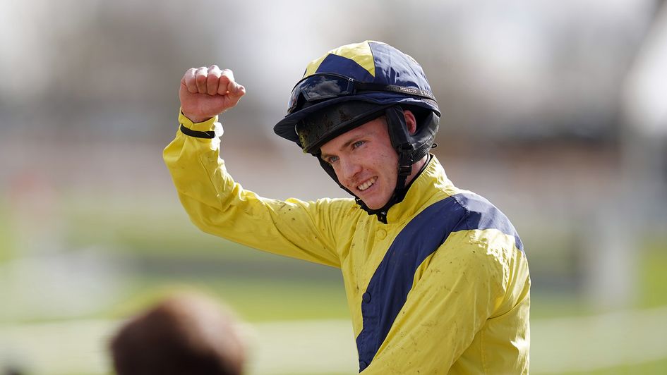 Michael O'Sullivan celebrates after winning on Marine Nationale