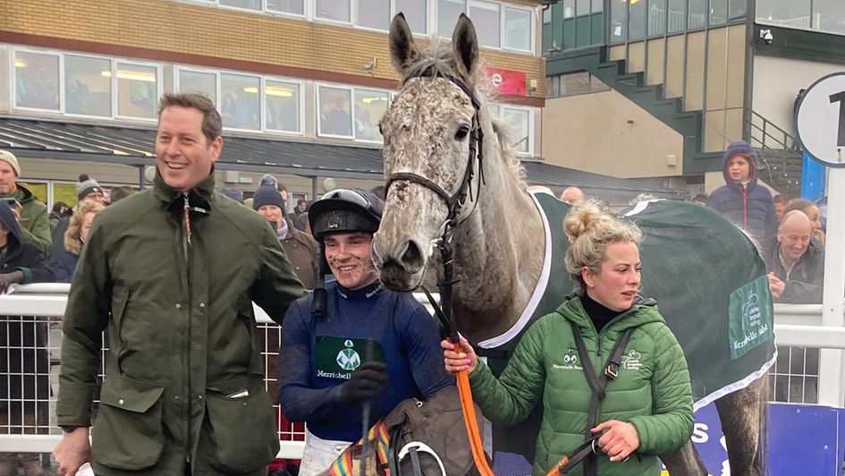 Trainer Charlie Longsdon (left) pictured with Snow Leopardess