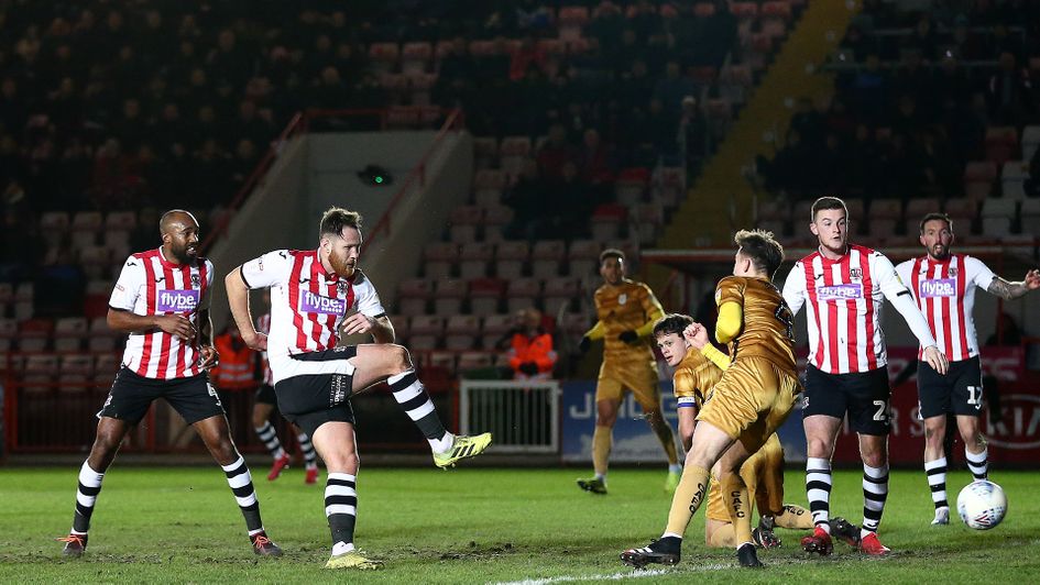 Tom Parkes scores for Exeter