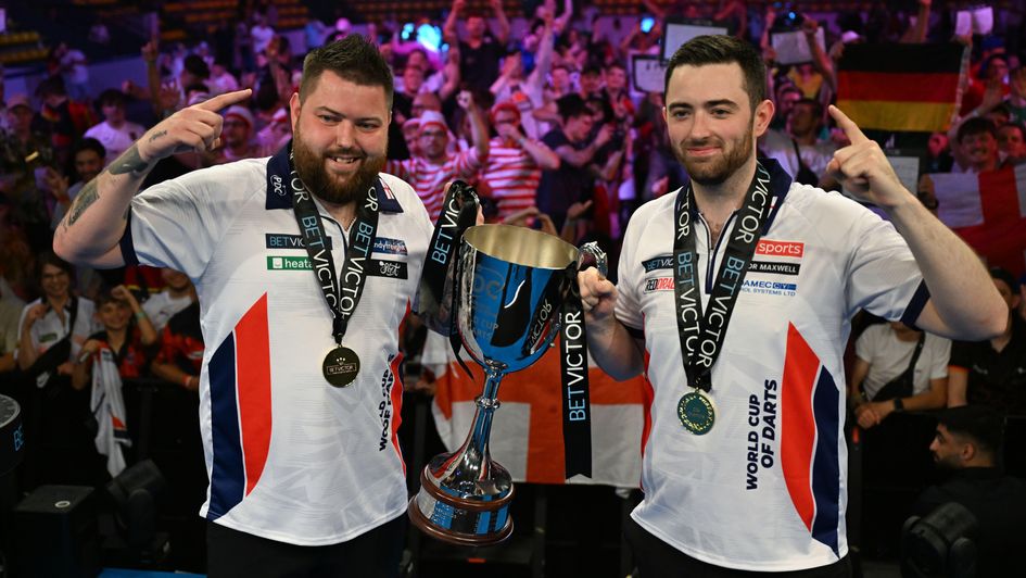 Celebrations for Michael Smith and Luke Humphries