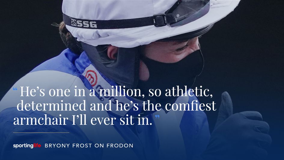 Bryony Frost was all smiles on Frodon