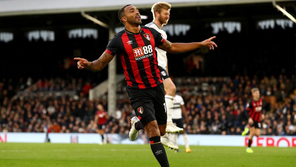 Bournemouth's Callum Wilson celebrates at Fulham