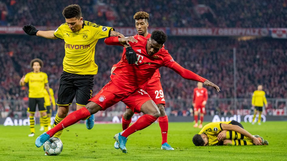 Alphonso Davies denies Jadon Sancho