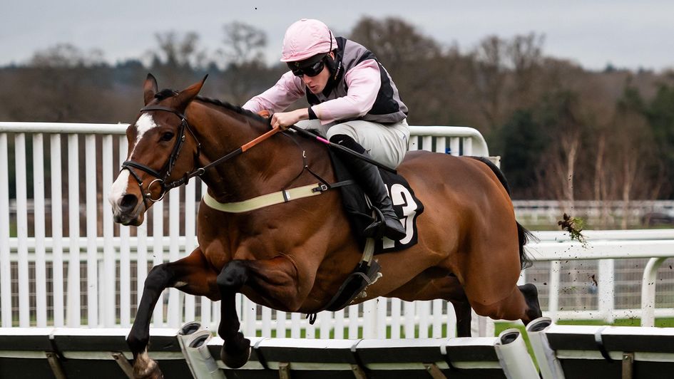 King William Rufus and jockey Freddie Gordon win the Racetech Handicap Hurdle