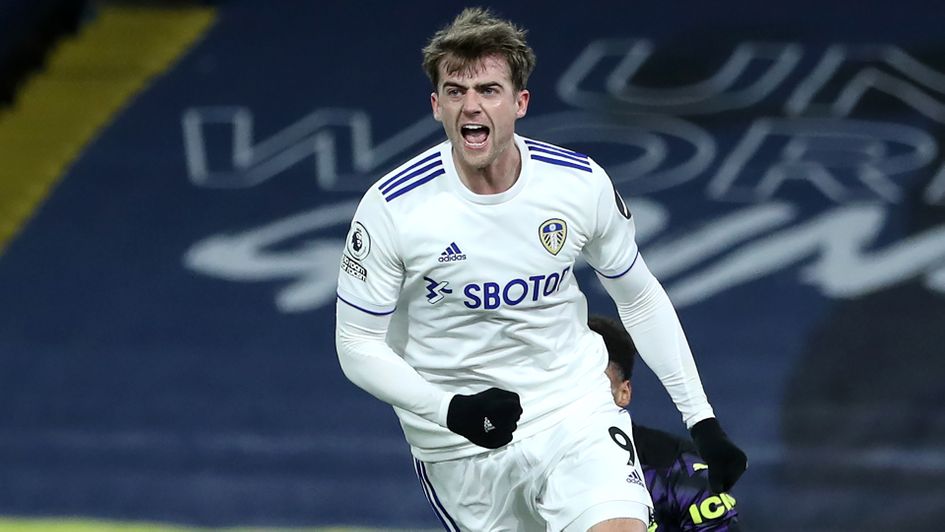 Patrick Bamford celebrates his goal against Newcastle