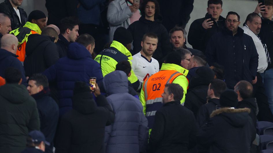 Eric Dier in the Tottenham stands