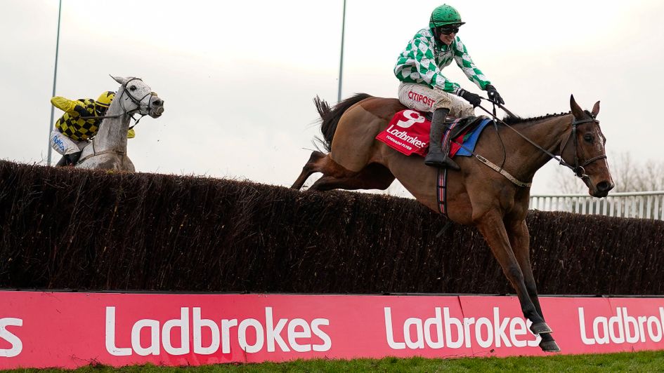 Tornado Flyer (right) on his way to King George glory