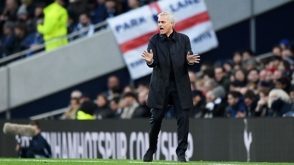 Jose Mourinho during Tottenham's win over Bournemouth