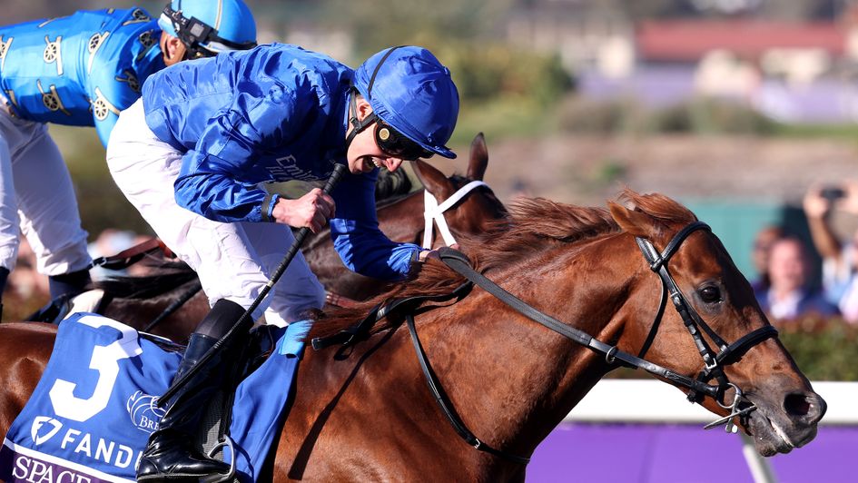 William Buick celebrates on Space Blues