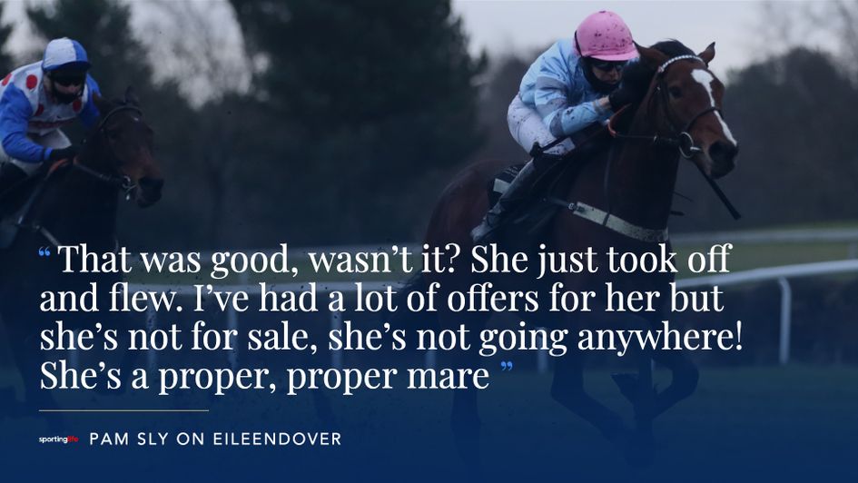 Eileendover was an impressive winner at Market Rasen - and she's not for sale on the back of it